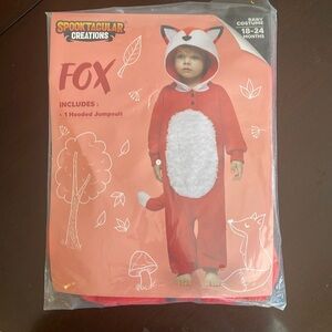 Fox hooded jumpsuit by spooktacular creations baby toddler costume 18-24 months